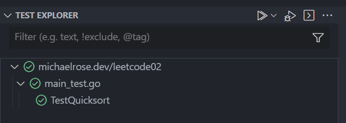 go tests